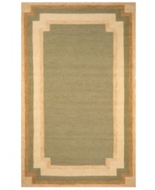 Indoors or out, this versatile rug offers inviting style and just the right amount of softness. A durable blend of polypropylene and acrylic fibers make the Promenade rug a lasting addition to patios, pool-sides or family rooms. UV-stabilized to resist fading from sunlight. Indoors or out, this versatile rug offers inviting style and just the right amount of softness. A durable blend of polypropylene and acrylic fibers make the Promenade rug a lasting addition to patios, pool-sides or family rooms. UV-stabilized to resist fading from sunlight.