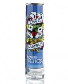 Ed Hardy Love & Luck for men is described as a bright, eclectic mix of fruits and fresh scents. The scent was developed by perfumer Olivier Gillotin (who also developed the original Ed Hardy for men); the notes include bergamot, orange, mandarin, cardamom. It has a heart of absinthe, sage, cypress and violet and a drydown of musk, cedarwood, dark vetiver and agarwood. Ed Hardy Love & Luck for men is described as a bright, eclectic mix of fruits and fresh scents. The scent was developed by perfumer Olivier Gillotin (who also developed the original Ed Hardy for men); the notes include bergamot, orange, mandarin, cardamom. It has a heart of absinthe, sage, cypress and violet and a drydown of musk, cedarwood, dark vetiver and agarwood.