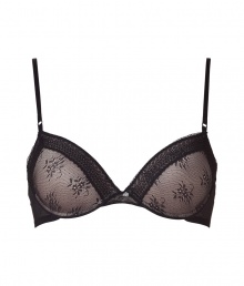 Turn up the heat in this ultra-feminine bra from Elle MacPherson Intimates - Underwire, push-up style half-cups, all-over lace overlay, lace trim, adjustable straps, back hook and eye closure - Perfect under virtually any outfit or paired with matching panties for stylish lounging Turn up the heat in this ultra-feminine bra from Elle MacPherson Intimates - Underwire, push-up style half-cups, all-over lace overlay, lace trim, adjustable straps, back hook and eye closure - Perfect under virtually any outfit or paired with matching panties for stylish lounging