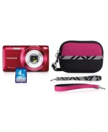 Ideal for intermediate and beginner use. Fuji's FinePix JZ100 offers the latest technology for crisp, high-definition photographs in vivid colors. Ideal for intermediate and beginner use. Fuji's FinePix JZ100 offers the latest technology for crisp, high-definition photographs in vivid colors.