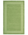 In lush lime-green, this fetching rug adds flavor to any room. A distinctive center grid gives the rug a delightful texture while coordinating well with both casual and modern interiors. Hand-tufted of wool for premium softness and durability.