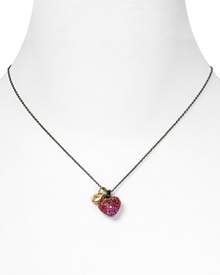 Make Juicy Couture's vibrant pavé heart necklace your go-to piece for playful glamour. Make Juicy Couture's vibrant pavé heart necklace your go-to piece for playful glamour.