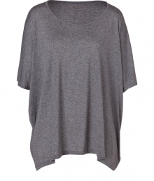 An essential basic in super soft jersey-cashmere, Majestics heather grey dolman sleeve top is a must for your layered looks - Rounded neckline, elbow-length dolman sleeves - Easy straight fit - Pair with favorite skinnies and chunky biker boots An essential basic in super soft jersey-cashmere, Majestics heather grey dolman sleeve top is a must for your layered looks - Rounded neckline, elbow-length dolman sleeves - Easy straight fit - Pair with favorite skinnies and chunky biker boots