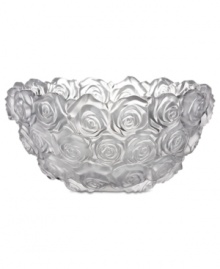 Sumptuous Waterford crystal blossoms into the gorgeous Sunday Rose bowl with Monique Lhuillier's designer touch. A beautiful home accent.