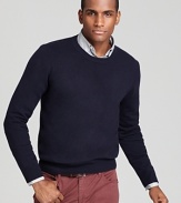 Forever classic, a cashmere crewneck boasts inimitable softness for the ultimate in luxury. Shore up your sweater collection with this handsome design, perfect with casual and dress shirts alike for all your relaxed and refined activities.
