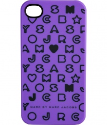 Snap a fun face onto your iPhone with Marc by Marc Jacobs logo covered case - Fits 4G iPhones, allover logo print - Stash away in just as bold oversized printed totes Snap a fun face onto your iPhone with Marc by Marc Jacobs logo covered case - Fits 4G iPhones, allover logo print - Stash away in just as bold oversized printed totes