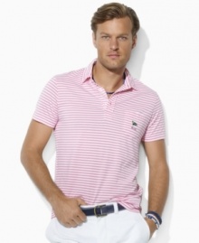 Crafted from soft cotton and accented with sleek stripes, a pointed patch pocket and Ralph Lauren's signature embroidery, this essential tee embodies relaxed refinement. Crafted from soft cotton and accented with sleek stripes, a pointed patch pocket and Ralph Lauren's signature embroidery, this essential tee embodies relaxed refinement.