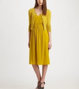 Finespun cashmere in a classic cardigan silhouette, finished with a wide, rib-knit hemline.Jewel neckline with rolled edgeButton frontLong sleevesWide rib-knit hemlineCashmereDry cleanImportedModel shown is 5'10 (177cm) wearing US size Small. 
