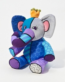 Stimulate their budding senses with this striking, multi-pattern plush elephant featuring the pop art of Romero Britto. Stimulate their budding senses with this striking, multi-pattern plush elephant featuring the pop art of Romero Britto.