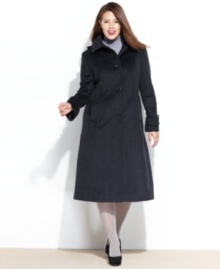 A cold-weather staple, this plus size Jones New York walker coat adds polish to any ensemble while keeping you warm! A cold-weather staple, this plus size Jones New York walker coat adds polish to any ensemble while keeping you warm!