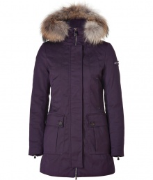 Your cold weather look just got more stylish with this luxe fitted down parka from Peuterey - Hood with raccoon fur trim, concealed zipper closure, long sleeves with zip cuffs logo detail, cargo pockets and slit pockets, water repellent - Slim fit - Wear with an elevated jeans-and-tee ensemble or a workweek-chic look Your cold weather look just got more stylish with this luxe fitted down parka from Peuterey - Hood with raccoon fur trim, concealed zipper closure, long sleeves with zip cuffs logo detail, cargo pockets and slit pockets, water repellent - Slim fit - Wear with an elevated jeans-and-tee ensemble or a workweek-chic look