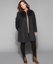 Jones New York's plus size coat is ultra-versatile for all of your cold weather wear. Dressed up or down, this jacket never goes out of style. (Clearance) Jones New York's plus size coat is ultra-versatile for all of your cold weather wear. Dressed up or down, this jacket never goes out of style. (Clearance)