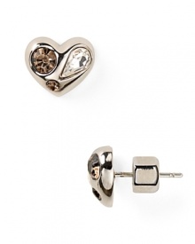 With crystal details, this MARC BY MARC JACOBS' heart studs are totally loveable. The pretty pair add a dose of girlish glam to your look.