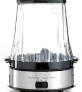 The perfect party starter. Making up to 10 cups in under five minutes, this popcorn maker makes snacking simple. The removable bowl acts as a popping and serving bowl, so prep to presentation is a snap. 3-year limited warranty. Model CPM950.