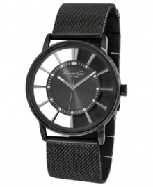 Fashion out in the open: a masculine watch with a transparent dial, by Kenneth Cole New York. Fashion out in the open: a masculine watch with a transparent dial, by Kenneth Cole New York.