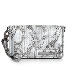 Accentuate any outfit with this pretty python print design by Kenneth Cole Reaction.Brushed metallic hardware and detail stitching add extra allure, while its precisely organized interior includes plenty of pockets and compartments for all your essentials. Accentuate any outfit with this pretty python print design by Kenneth Cole Reaction.Brushed metallic hardware and detail stitching add extra allure, while its precisely organized interior includes plenty of pockets and compartments for all your essentials.