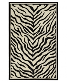Nature-inspired designs lend beauty to the Utopia collection from Sphinx. Hand-tufted of fine wool, this lustrous rug's black and white zebra pattern is a gorgeous way to add sophisticated character to your home. With an ultrasoft hand for a blissful result. Nature-inspired designs lend beauty to the Utopia collection from Sphinx. Hand-tufted of fine wool, this lustrous rug's black and white zebra pattern is a gorgeous way to add sophisticated character to your home. With an ultrasoft hand for a blissful result.
