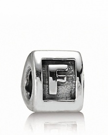 Add meaningful initials to your PANDORA bracelet with sterling silver alpha charms. Add meaningful initials to your PANDORA bracelet with sterling silver alpha charms.
