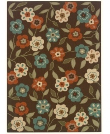 Landscape your floors -- indoors or out -- with this spring-fresh area rug from Sphinx. Featuring a pretty floral pattern made from soft and durable polypropylene that's tough, weather-resistant and easy to clean. Landscape your floors -- indoors or out -- with this spring-fresh area rug from Sphinx. Featuring a pretty floral pattern made from soft and durable polypropylene that's tough, weather-resistant and easy to clean.