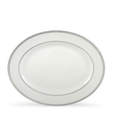 From the Lenox Classic Collection, Federal Platinum formal dinnerware and dishes add a luxurious note to your table. Made of exquisite white bone china with platinum trim, a complete selection of pieces is available. Coordinating Debut Platinum crystal stemware adds the finishing flourish. Qualifies for Rebate From the Lenox Classic Collection, Federal Platinum formal dinnerware and dishes add a luxurious note to your table. Made of exquisite white bone china with platinum trim, a complete selection of pieces is available. Coordinating Debut Platinum crystal stemware adds the finishing flourish. Qualifies for Rebate