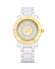 Juicy Couture's brilliant bracelet watch is a shining example of timely style. Juicy Couture's brilliant bracelet watch is a shining example of timely style.