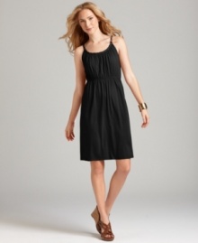 A Grecian-inspired dress from Style&co. makes an effortlessly elegant choice for day or night! The chain detail at the neckline adds a unique touch, too.