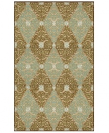 A traditional, regal design of swirls, florals and diamonds meets a very modern geometric layout upon the Lakai area rug. Neutral and cool tones make this pattern accessible to any room décor and its hand-tufted detailing makes it durable enough to withstand heavy traffic, indoors or out. A traditional, regal design of swirls, florals and diamonds meets a very modern geometric layout upon the Lakai area rug. Neutral and cool tones make this pattern accessible to any room décor and its hand-tufted detailing makes it durable enough to withstand heavy traffic, indoors or out.