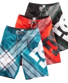 In or out of the water, he'll be stylish and comfortable in these board shorts from DC Shoes. In or out of the water, he'll be stylish and comfortable in these board shorts from DC Shoes.