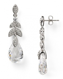 Few earrings are as hypnotic as this pair of drops from Lora Paolo. Not only does this style boast faceted teardrop crystals, but they comes cast in striking rhodium plate. Few earrings are as hypnotic as this pair of drops from Lora Paolo. Not only does this style boast faceted teardrop crystals, but they comes cast in striking rhodium plate.
