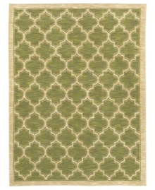 Reminiscent of classic Mediterranean textiles, this patterned area rug from Shaw Living presents a brilliant ogee design rendered in vibrant green. Woven in the USA of ultra-durable and supremely soft EverTouch® nylon, this rug offers a stately tradition to any room. Reminiscent of classic Mediterranean textiles, this patterned area rug from Shaw Living presents a brilliant ogee design rendered in vibrant green. Woven in the USA of ultra-durable and supremely soft EverTouch® nylon, this rug offers a stately tradition to any room.