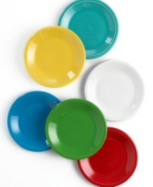 Perhaps the name Fiesta was chosen in 1936 because the famous collection comes in nine festive colors. The collection's solid colors all coordinate with one another, so feel free to mix and match. After all, what's a fiesta without mixing it up a bit? Perhaps the name Fiesta was chosen in 1936 because the famous collection comes in nine festive colors. The collection's solid colors all coordinate with one another, so feel free to mix and match. After all, what's a fiesta without mixing it up a bit?
