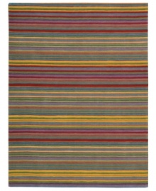 True colors. With vivid stripes in hues like marigold, ruby and sage, Nourison's irresistible Skyland rug is an instant mood-lifter in any space. The plush wool rug is enhanced with meticulous hand carving for beautiful detail and texture. (Clearance) True colors. With vivid stripes in hues like marigold, ruby and sage, Nourison's irresistible Skyland rug is an instant mood-lifter in any space. The plush wool rug is enhanced with meticulous hand carving for beautiful detail and texture. (Clearance)