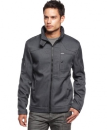 Made you look. The hypnotic track jacket from Marc Echo updates the traditional track jacket with fitted tailoring through the shoulders, a snap button at the collar and a streamlined pocket styling at the chest. Made you look. The hypnotic track jacket from Marc Echo updates the traditional track jacket with fitted tailoring through the shoulders, a snap button at the collar and a streamlined pocket styling at the chest.