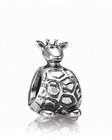 PANDORA's giraffe charm in sterling silver adds a sweet safari element to your bracelet. PANDORA's giraffe charm in sterling silver adds a sweet safari element to your bracelet.