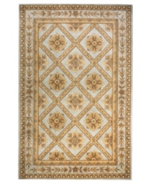 Muted aqua-blue colorways provide the base for this beautiful area rug, inspired by the lost arts of 18th and 19th century decor. Hand-tufted of wool, the Maison rug offers exquisite design details and a rich, velvety pile. Muted aqua-blue colorways provide the base for this beautiful area rug, inspired by the lost arts of 18th and 19th century decor. Hand-tufted of wool, the Maison rug offers exquisite design details and a rich, velvety pile.
