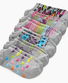 Dress up her feet with some flair underneath with the brightly patterned designs of this convenient 6 pack of girls socks from So Jenni. Dress up her feet with some flair underneath with the brightly patterned designs of this convenient 6 pack of girls socks from So Jenni.
