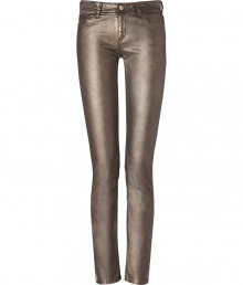 Give your closet staples a high-octane infusion with these trend-right metallic coated jeans from Faith Connexion - Classic five-pocket style, button closure, belt loops - Slim straight leg - Pair with modern knit tops, edgy ankle boots and rocker-chic accessories Give your closet staples a high-octane infusion with these trend-right metallic coated jeans from Faith Connexion - Classic five-pocket style, button closure, belt loops - Slim straight leg - Pair with modern knit tops, edgy ankle boots and rocker-chic accessories