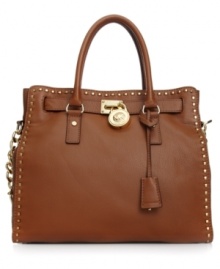 The perfect marriage of structure and style, this decidedly chic design from MICHAEL Michael Kors is the season's most coveted accessory. Crafted in rich leather with whipstitch detailing and signature hardware, it adds poise and polish to any outfit. The perfect marriage of structure and style, this decidedly chic design from MICHAEL Michael Kors is the season's most coveted accessory. Crafted in rich leather with whipstitch detailing and signature hardware, it adds poise and polish to any outfit.