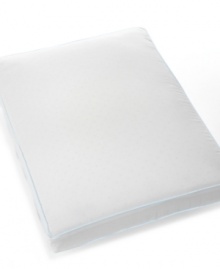 Awaken rested and comfortable with Martha Stewart Collection's Sleep Wise Gusset Foam pillow, featuring Visco elastic memory foam that conforms to your head, neck and shoulders for a supportive, personalized rest. Removable cover. Awaken rested and comfortable with Martha Stewart Collection's Sleep Wise Gusset Foam pillow, featuring Visco elastic memory foam that conforms to your head, neck and shoulders for a supportive, personalized rest. Removable cover.