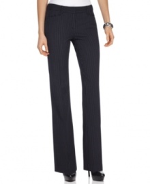 Pinstripes pop against the sleek silhouette of MICHAEL Michael Kors' petite pants. (Clearance) Pinstripes pop against the sleek silhouette of MICHAEL Michael Kors' petite pants. (Clearance)