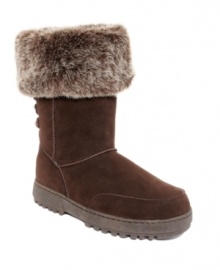 The faux-fur lining of Rampage's Albie booties makes these cold weather shoes as cozy and warm as they look.