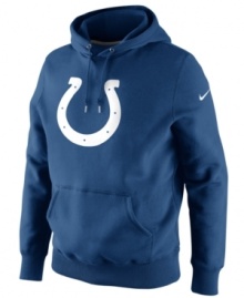 Shout out to your favorite NFL football team with this comfortable Indianapolis Colts hoodie from Nike. Shout out to your favorite NFL football team with this comfortable Indianapolis Colts hoodie from Nike.
