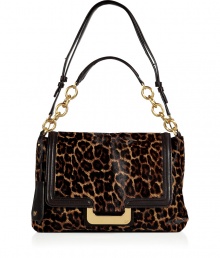 Upgrade ladylike office looks with Diane von Furstenbergs statement leopard print haircalf bag, complete with a sleek iPad case for a sophisticated take on tech - Front flap with magnetic snap closure, snapped back slit pocket, double zipped and snapped iPad pocket underneath with chocolate leather trim, chain detailed satchel handle, leather shoulder strap, lip-shaped mirror attached to handle, red interior, inside zippered back wall pocket, 4 front wall slit pockets - Perfect for dressing up work and off-duty looks alike Upgrade ladylike office looks with Diane von Furstenbergs statement leopard print haircalf bag, complete with a sleek iPad case for a sophisticated take on tech - Front flap with magnetic snap closure, snapped back slit pocket, double zipped and snapped iPad pocket underneath with chocolate leather trim, chain detailed satchel handle, leather shoulder strap, lip-shaped mirror attached to handle, red interior, inside zippered back wall pocket, 4 front wall slit pockets - Perfect for dressing up work and off-duty looks alike
