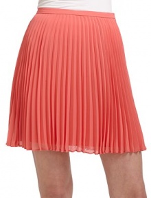 THE LOOKThin banded waistPleated silhouetteSide zip closureTHE FITAbout 18 longTHE MATERIALPolyesterFully linedCARE & ORIGINDry cleanImportedModel shown is 5'10 (177cm) wearing US size 4. THE LOOKThin banded waistPleated silhouetteSide zip closureTHE FITAbout 18 longTHE MATERIALPolyesterFully linedCARE & ORIGINDry cleanImportedModel shown is 5'10 (177cm) wearing US size 4.