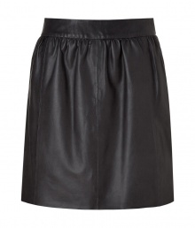 Stylish, lightly pleated skirt in supple, genuine leather - Chic, on-trend slate grey color - Banded waist and back zip - Slim, flattering cut hits above the knee - Ideal for both day and evening - Go for a casual look with a white button down or cashmere pullover and ballet flats - Dress up with a silk top, blazer and platform booties Stylish, lightly pleated skirt in supple, genuine leather - Chic, on-trend slate grey color - Banded waist and back zip - Slim, flattering cut hits above the knee - Ideal for both day and evening - Go for a casual look with a white button down or cashmere pullover and ballet flats - Dress up with a silk top, blazer and platform booties