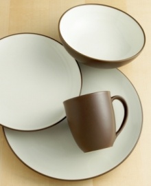Crafted from versatile stoneware, the Colorwave Chocolate Coupe 4-piece place settings from Noritake are perfect for casual dining and elegant entertaining. The deep chocolate brown color enriches any tabletop, while the classic shape makes this dinnerware and dishes collection a practical choice. Crafted from versatile stoneware, the Colorwave Chocolate Coupe 4-piece place settings from Noritake are perfect for casual dining and elegant entertaining. The deep chocolate brown color enriches any tabletop, while the classic shape makes this dinnerware and dishes collection a practical choice.