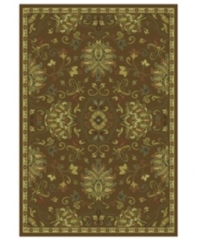 The bold and the beautiful! With lush blooms and a deep rust shade, this St. Lawrence rug offers a perfectly modern take on traditionally elegant styling. Crafted of durable polypropylene for years of long-lasting beauty.