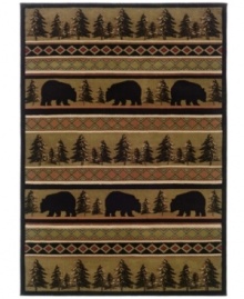 From Sphinx's collection of rustic, cabin-chic area rugs comes the ultimate piece for the outdoorsy decor. Made from soft polypropylene for superb durability.