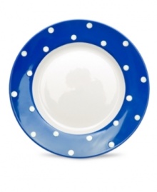 Connect the dots to a charming table setting, perfect for every occasion. With classic polka dots in a blue and white palette, Baking Days dinner plates from Spode brighten every day. Connect the dots to a charming table setting, perfect for every occasion. With classic polka dots in a blue and white palette, Baking Days dinner plates from Spode brighten every day.