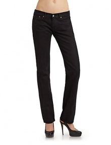 THE LOOKBelt-looped waistZip flyButton closureFive-pocket designTHE FITRise, about 7½Inseam, about 33THE MATERIALCottonCARE & ORIGINMachine washMade in USAModel shown is 5'11 (180cm) wearing US size 4. THE LOOKBelt-looped waistZip flyButton closureFive-pocket designTHE FITRise, about 7½Inseam, about 33THE MATERIALCottonCARE & ORIGINMachine washMade in USAModel shown is 5'11 (180cm) wearing US size 4.